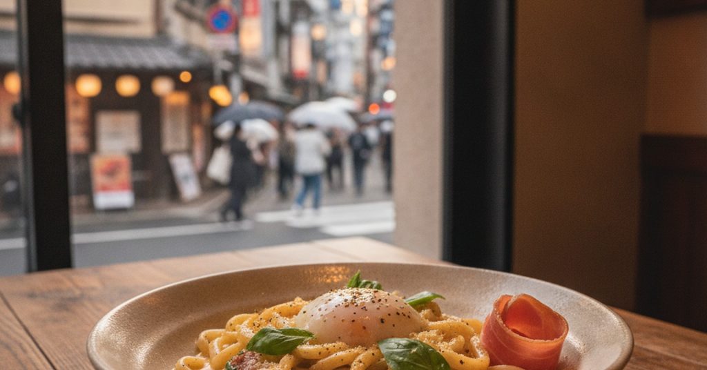 原宿に「うどん×イタリアン」の新店「うどん伊呂波」オープン