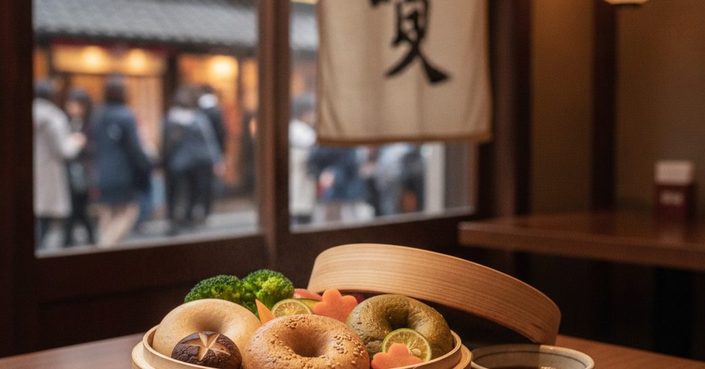 原宿に「ベーグルのせいろ蒸し」ランチが登場
