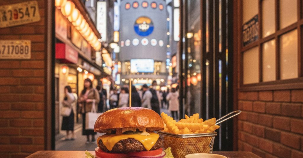 原宿の行列店で楽しむ本格アメリカンバーガー